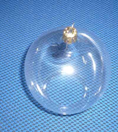 Weihnachtsbaumkugel , Glas, offen 10 cm